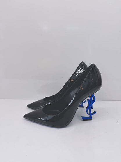 BLACK PATENT LEATHER OPYUM PUMPS 37