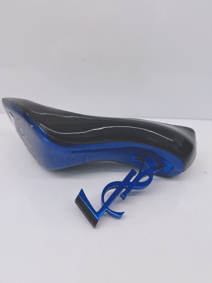 BLACK PATENT LEATHER OPYUM PUMPS 37