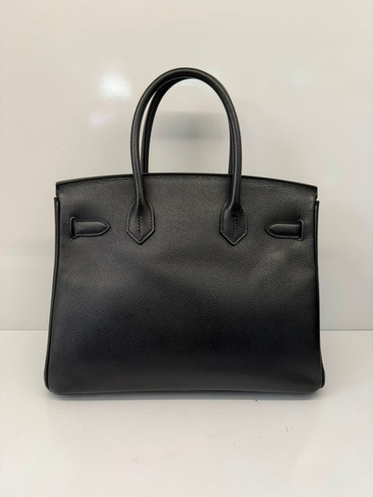 BLACK BIRKIN 30 EPSOM LEATHER PALLADIUM HARDWARE