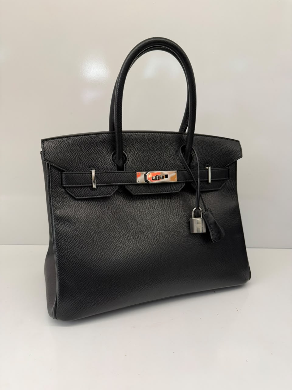 BLACK BIRKIN 30 EPSOM LEATHER PALLADIUM HARDWARE