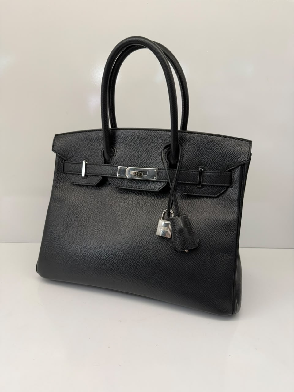 BLACK BIRKIN 30 EPSOM LEATHER PALLADIUM HARDWARE
