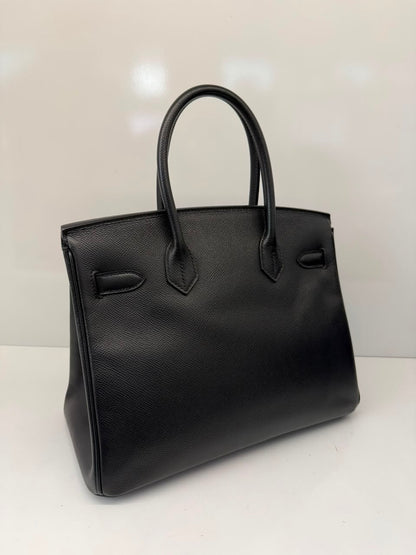 BLACK BIRKIN 30 EPSOM LEATHER PALLADIUM HARDWARE