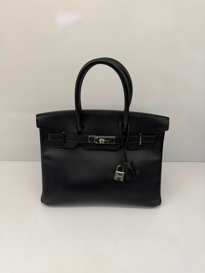 BLACK BIRKIN 30 EPSOM LEATHER PALLADIUM HARDWARE