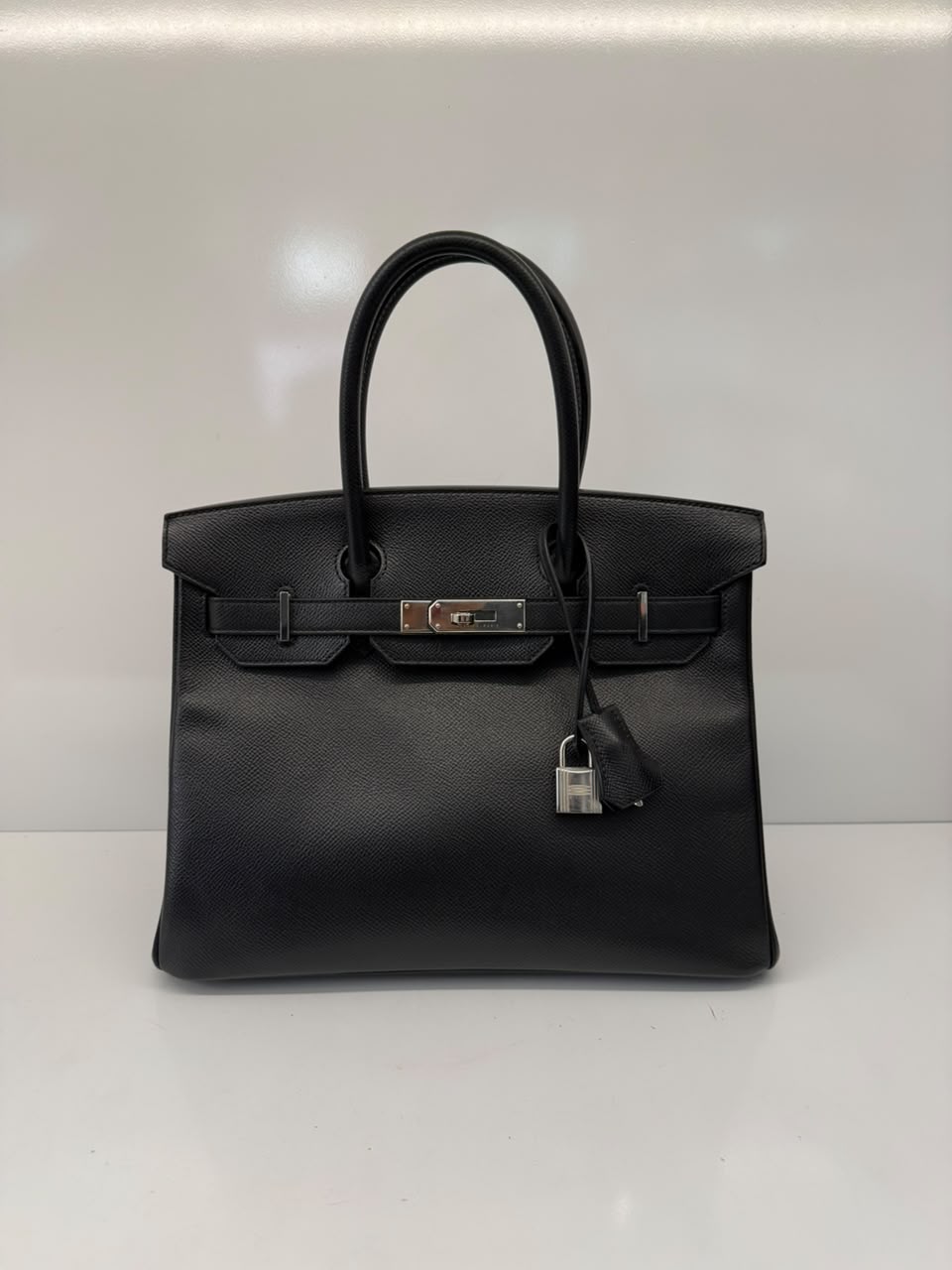 BLACK BIRKIN 30 EPSOM LEATHER PALLADIUM HARDWARE