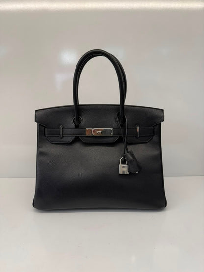 BLACK BIRKIN 30 EPSOM LEATHER PALLADIUM HARDWARE