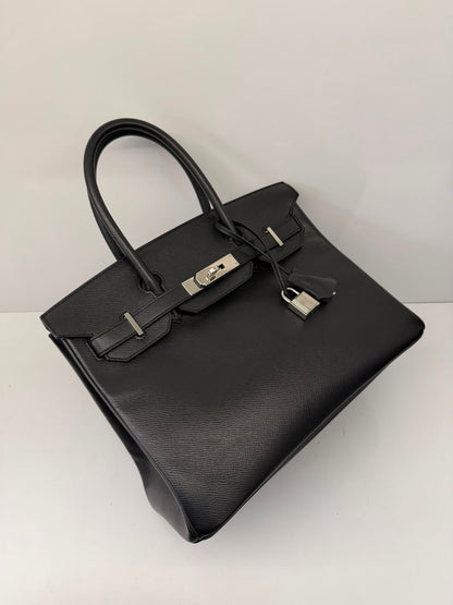 BLACK BIRKIN 30 EPSOM LEATHER PALLADIUM HARDWARE