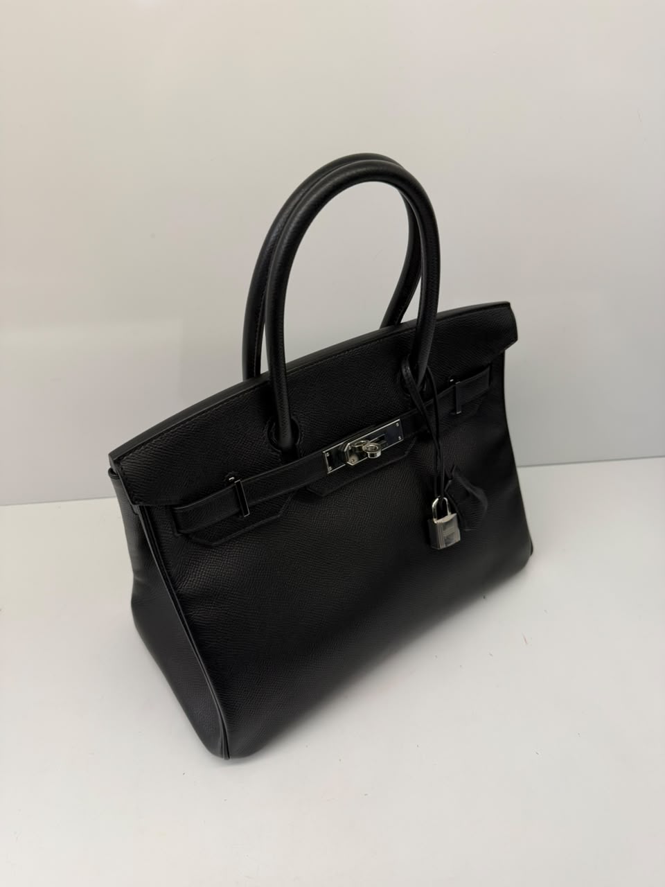 BLACK BIRKIN 30 EPSOM LEATHER PALLADIUM HARDWARE
