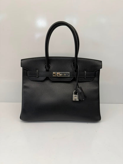 BLACK BIRKIN 30 EPSOM LEATHER PALLADIUM HARDWARE