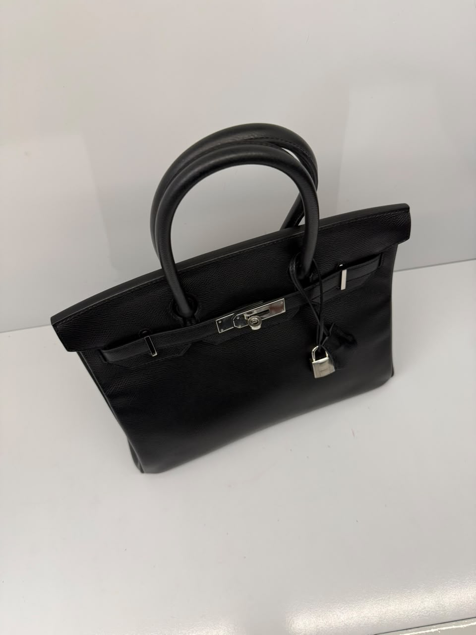 BLACK BIRKIN 30 EPSOM LEATHER PALLADIUM HARDWARE