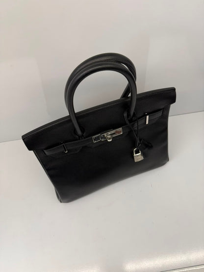 BLACK BIRKIN 30 EPSOM LEATHER PALLADIUM HARDWARE