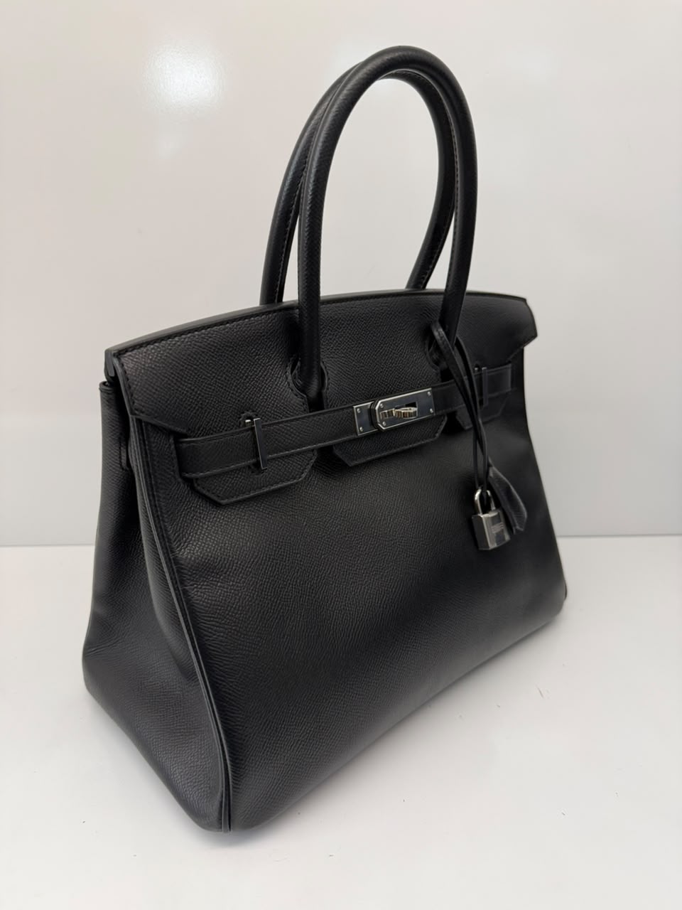 BLACK BIRKIN 30 EPSOM LEATHER PALLADIUM HARDWARE