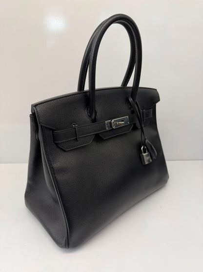 BLACK BIRKIN 30 EPSOM LEATHER PALLADIUM HARDWARE