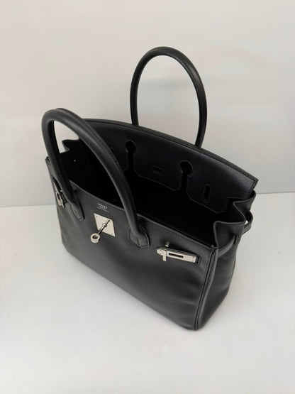 BLACK BIRKIN 30 EPSOM LEATHER PALLADIUM HARDWARE