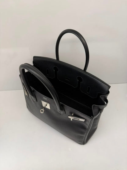 BLACK BIRKIN 30 EPSOM LEATHER PALLADIUM HARDWARE