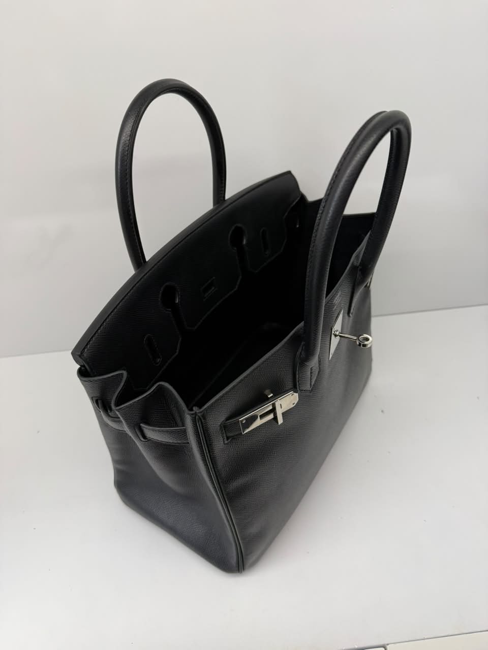 BLACK BIRKIN 30 EPSOM LEATHER PALLADIUM HARDWARE