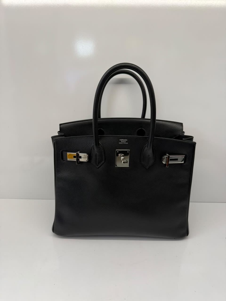 BLACK BIRKIN 30 EPSOM LEATHER PALLADIUM HARDWARE