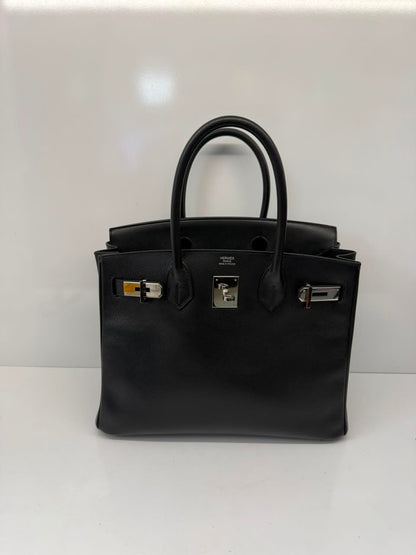 BLACK BIRKIN 30 EPSOM LEATHER PALLADIUM HARDWARE