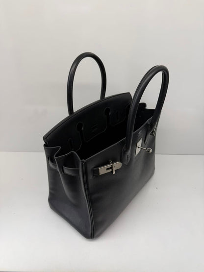 BLACK BIRKIN 30 EPSOM LEATHER PALLADIUM HARDWARE