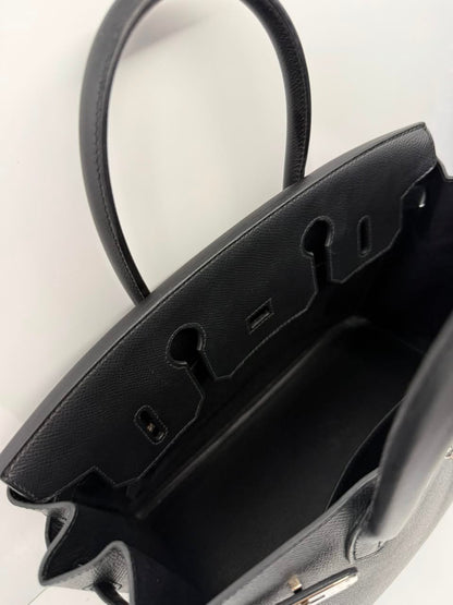 BLACK BIRKIN 30 EPSOM LEATHER PALLADIUM HARDWARE