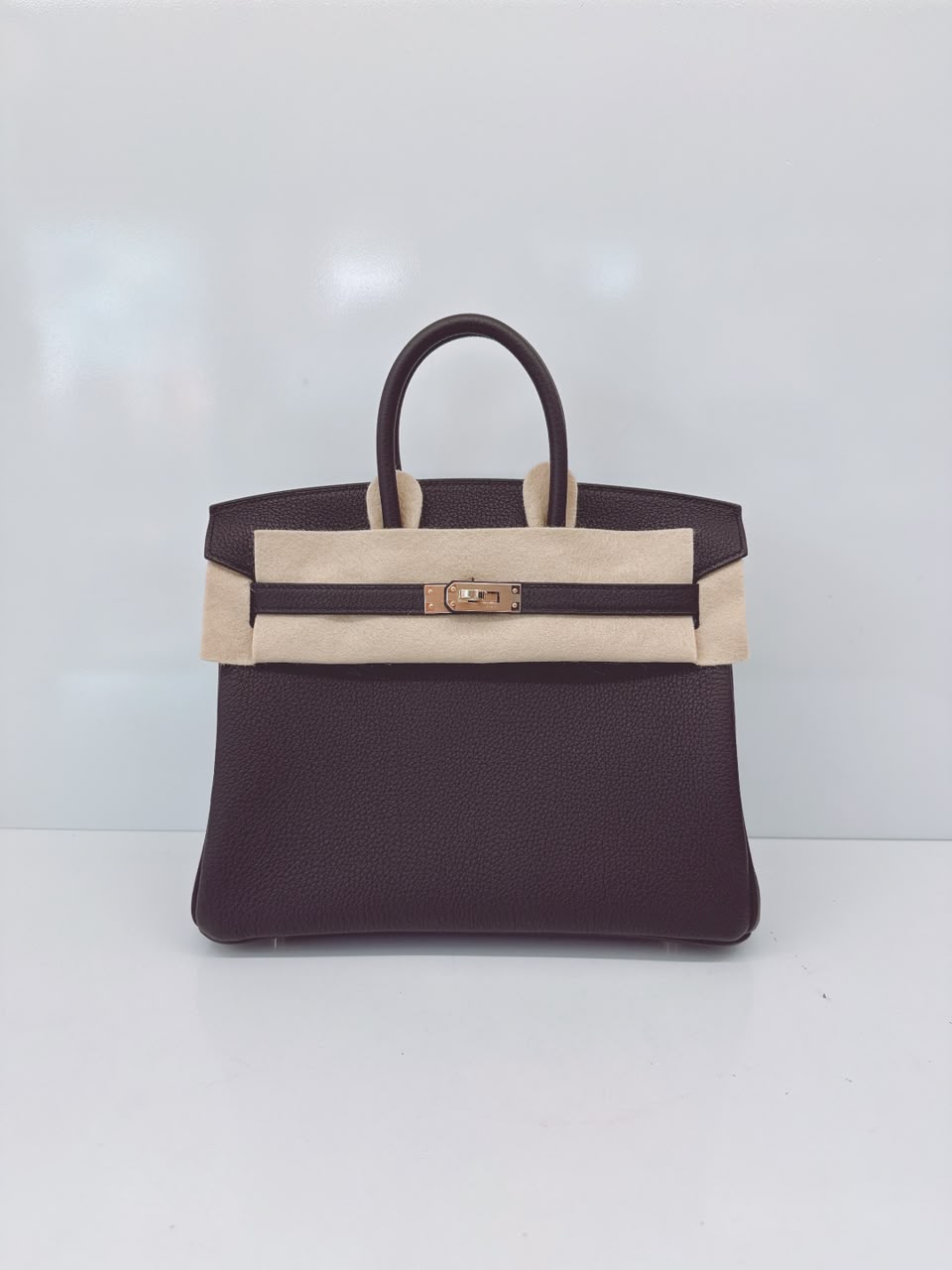 BLACK BIRKIN 25 TOGO LEATHER PERMABRASS HARDWARE