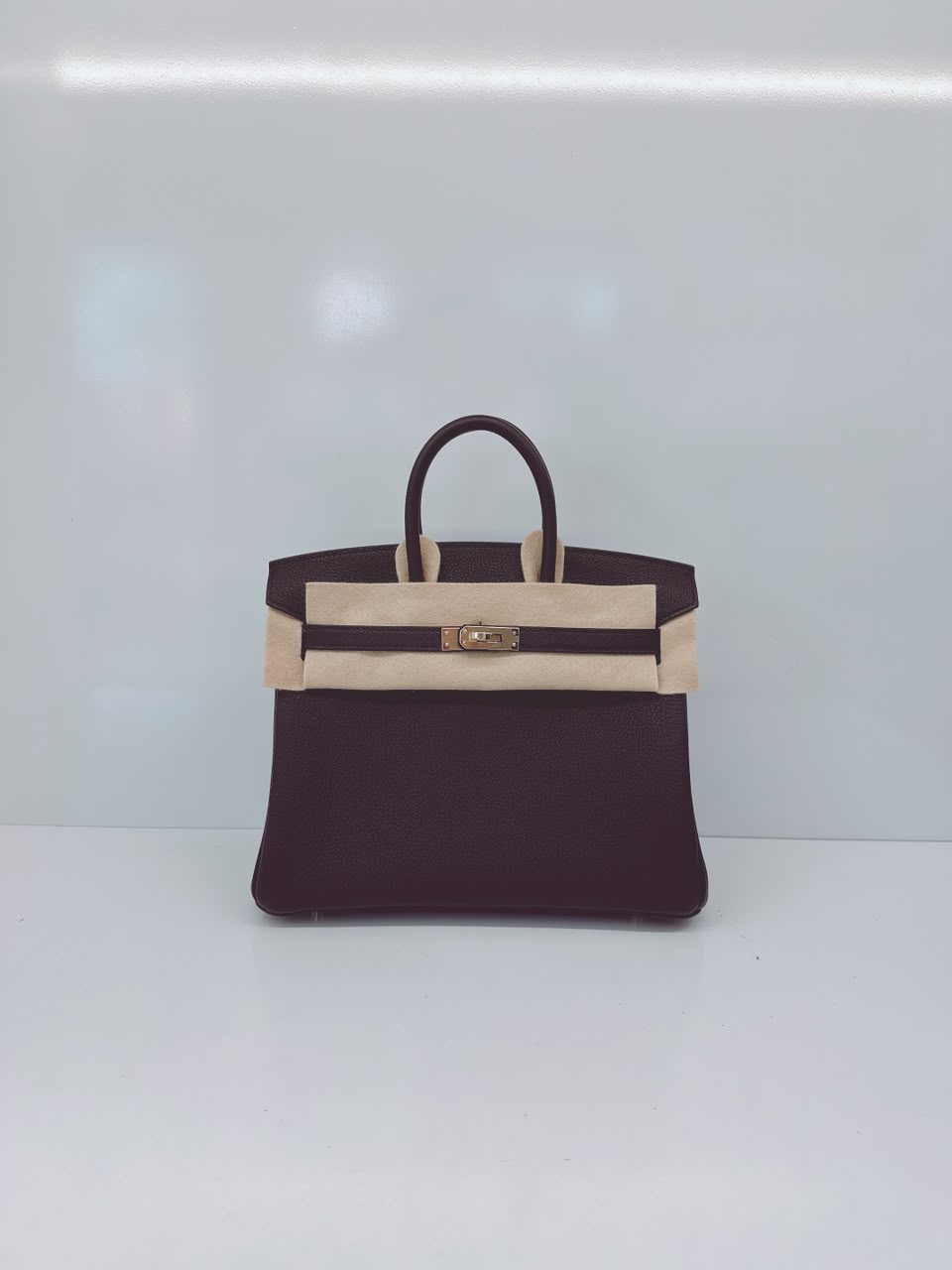 BLACK BIRKIN 25 TOGO LEATHER PERMABRASS HARDWARE
