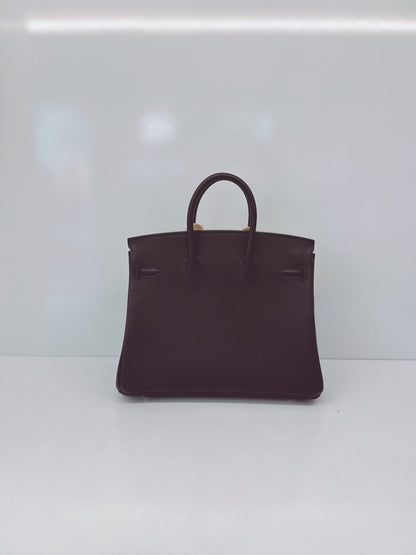 BLACK BIRKIN 25 TOGO LEATHER PERMABRASS HARDWARE