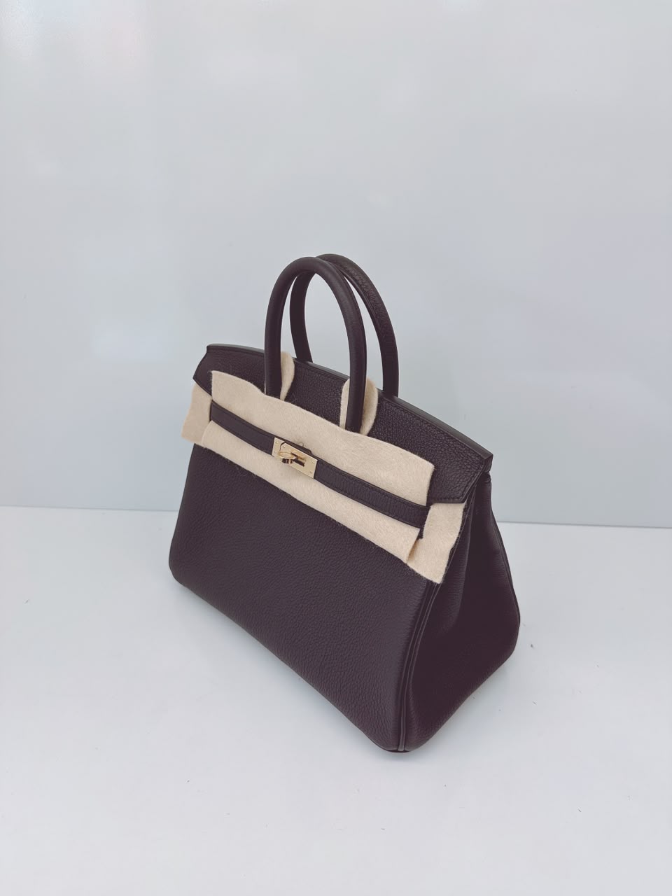 BLACK BIRKIN 25 TOGO LEATHER PERMABRASS HARDWARE