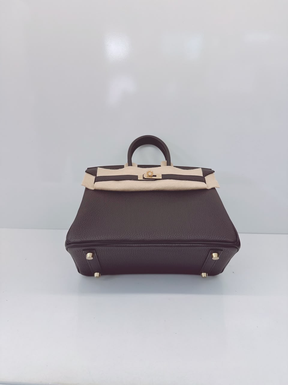 BLACK BIRKIN 25 TOGO LEATHER PERMABRASS HARDWARE