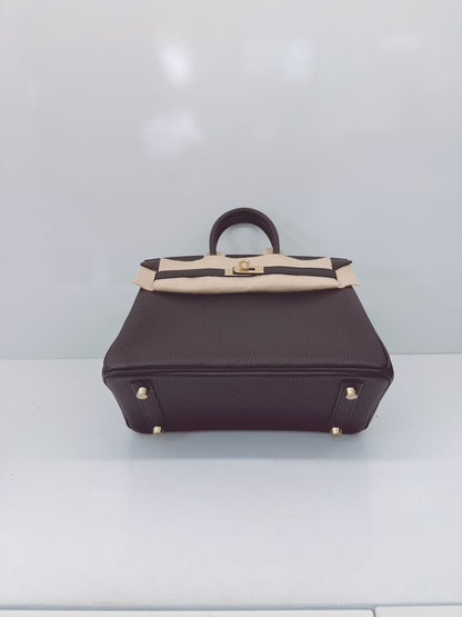 BLACK BIRKIN 25 TOGO LEATHER PERMABRASS HARDWARE