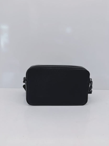 BLACK GRAINED CALF LEATHER APLHA WEARABLE WALLET