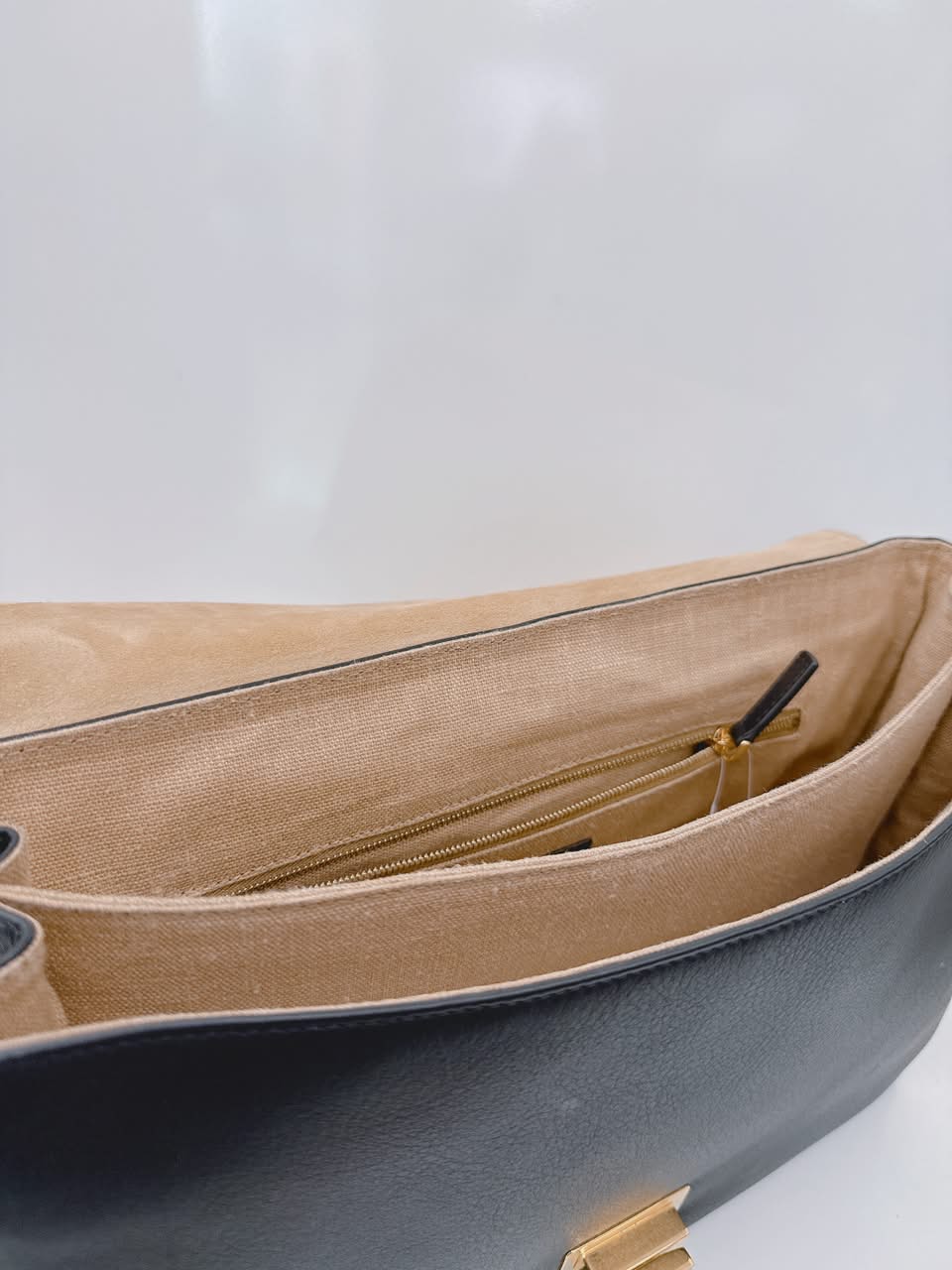 BLACK LEATHER LARGE 3D CLAUDIA SHOULDER BAG