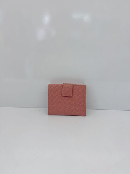 PEACH MICROGUCCISSIMA BI-FOLD WALLET