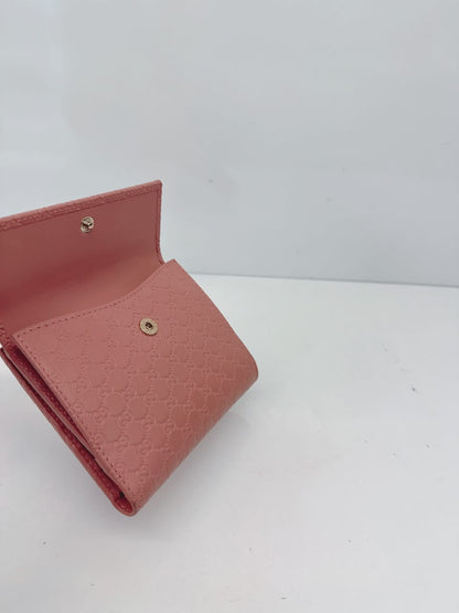 PEACH MICROGUCCISSIMA BI-FOLD WALLET