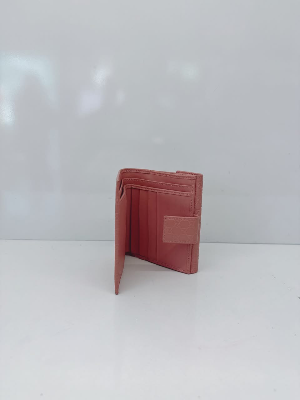 PEACH MICROGUCCISSIMA BI-FOLD WALLET