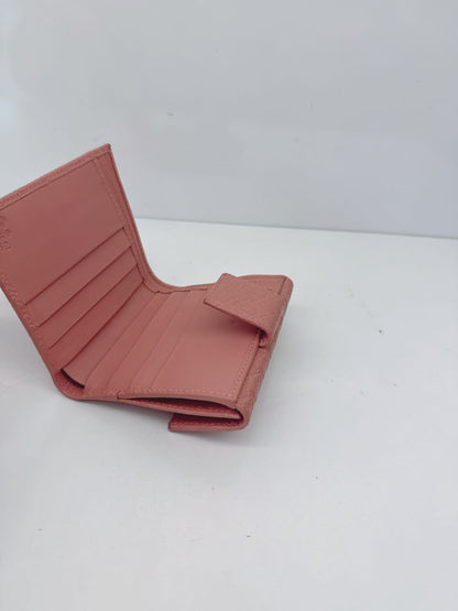 PEACH MICROGUCCISSIMA BI-FOLD WALLET