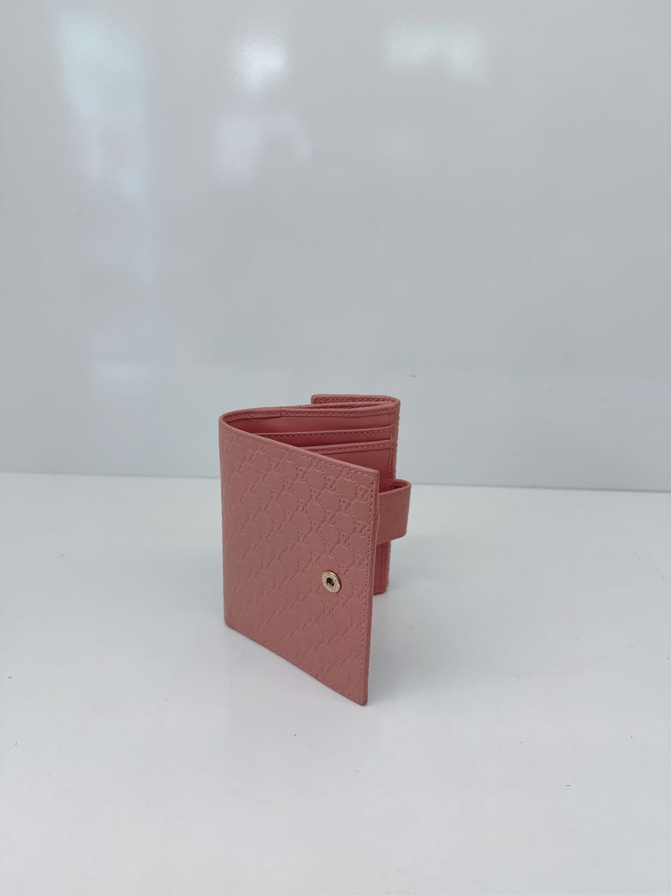 PEACH MICROGUCCISSIMA BI-FOLD WALLET