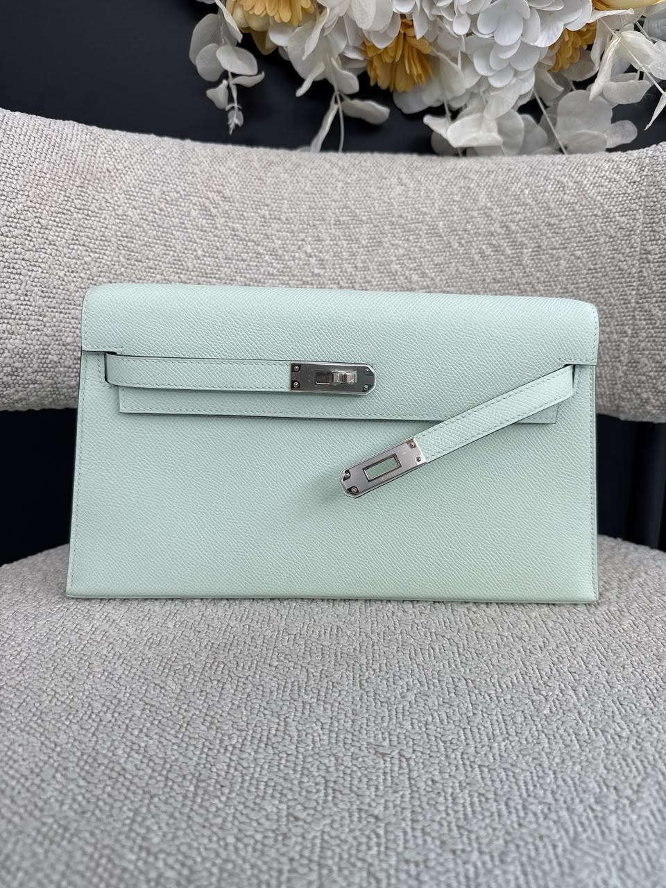 KELLY ELAN VERT PEPPERMINT EPSOM PALLADIUM HARDWARE