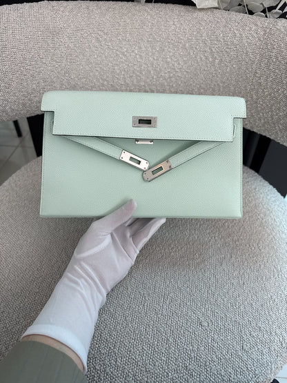 KELLY ELAN VERT PEPPERMINT EPSOM PALLADIUM HARDWARE