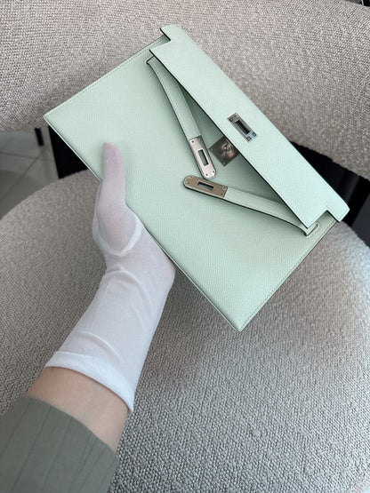 KELLY ELAN VERT PEPPERMINT EPSOM PALLADIUM HARDWARE