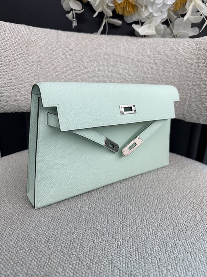 KELLY ELAN VERT PEPPERMINT EPSOM PALLADIUM HARDWARE