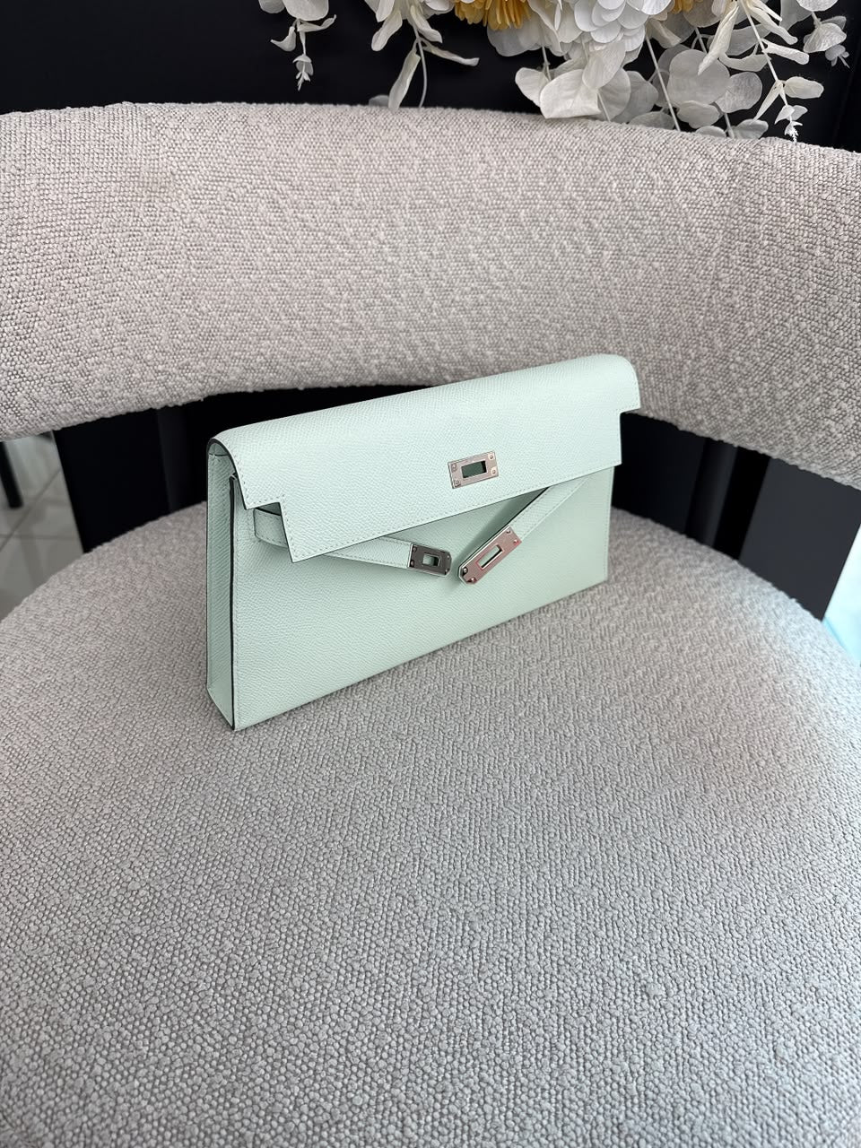 KELLY ELAN VERT PEPPERMINT EPSOM PALLADIUM HARDWARE