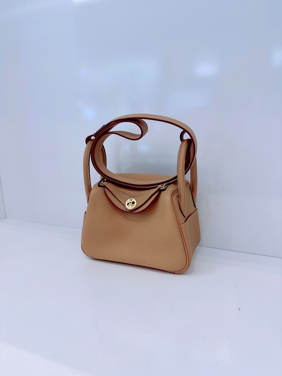 BISCUIT MINI LINDY 20 CLEMENCE LEATHER GOLD HARDWARE
