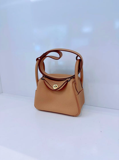 BISCUIT MINI LINDY 20 CLEMENCE LEATHER GOLD HARDWARE