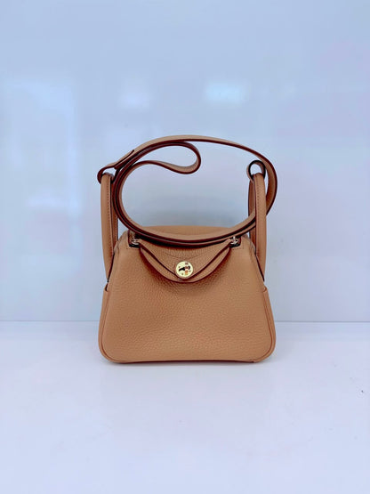 BISCUIT MINI LINDY 20 CLEMENCE LEATHER GOLD HARDWARE