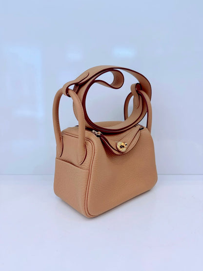 BISCUIT MINI LINDY 20 CLEMENCE LEATHER GOLD HARDWARE