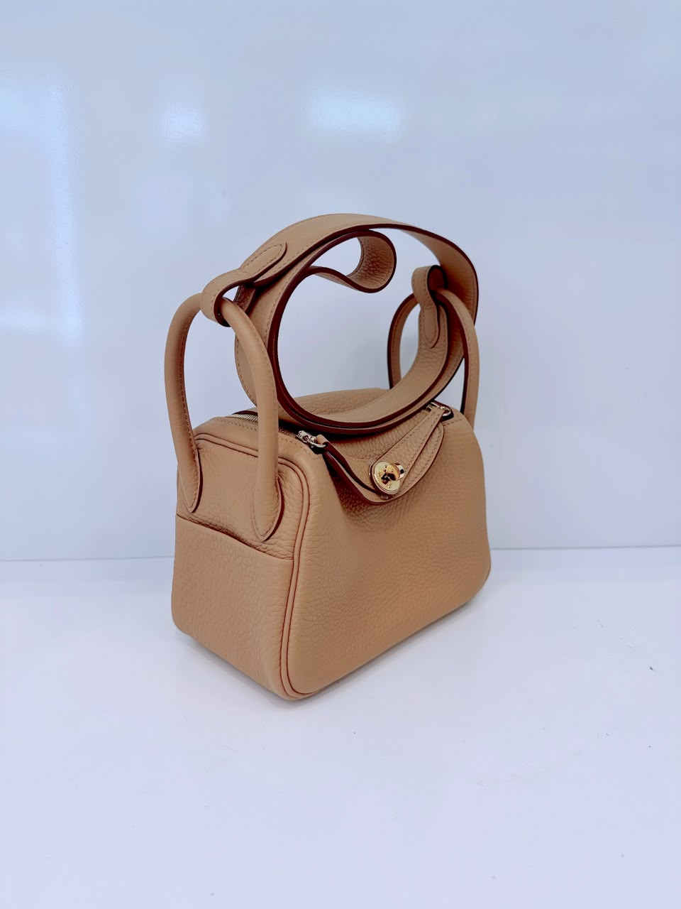 BISCUIT MINI LINDY 20 CLEMENCE LEATHER GOLD HARDWARE