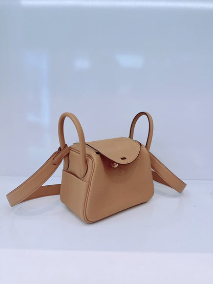 BISCUIT MINI LINDY 20 CLEMENCE LEATHER GOLD HARDWARE