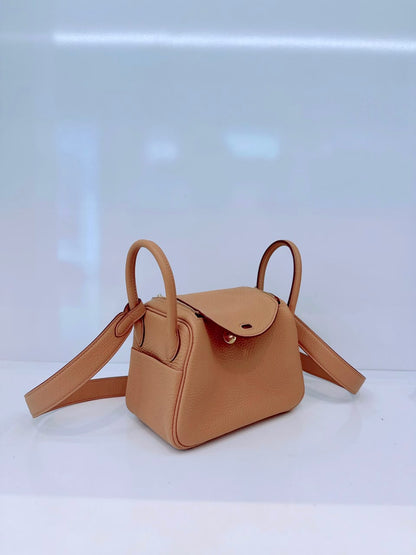 BISCUIT MINI LINDY 20 CLEMENCE LEATHER GOLD HARDWARE