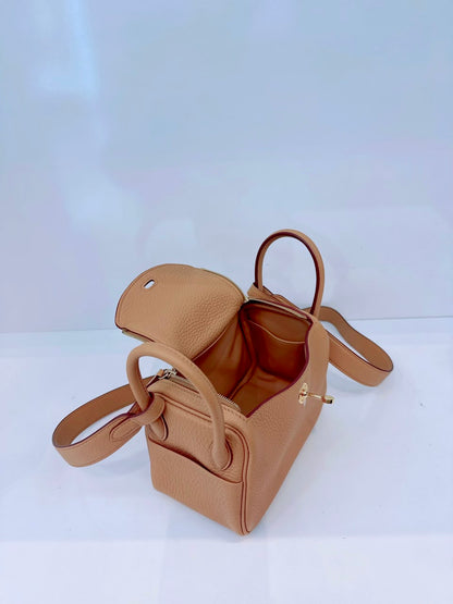 BISCUIT MINI LINDY 20 CLEMENCE LEATHER GOLD HARDWARE