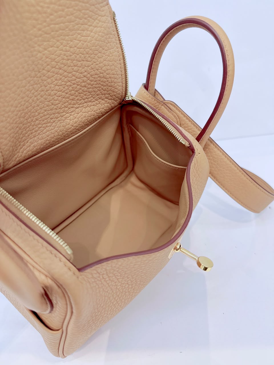 BISCUIT MINI LINDY 20 CLEMENCE LEATHER GOLD HARDWARE